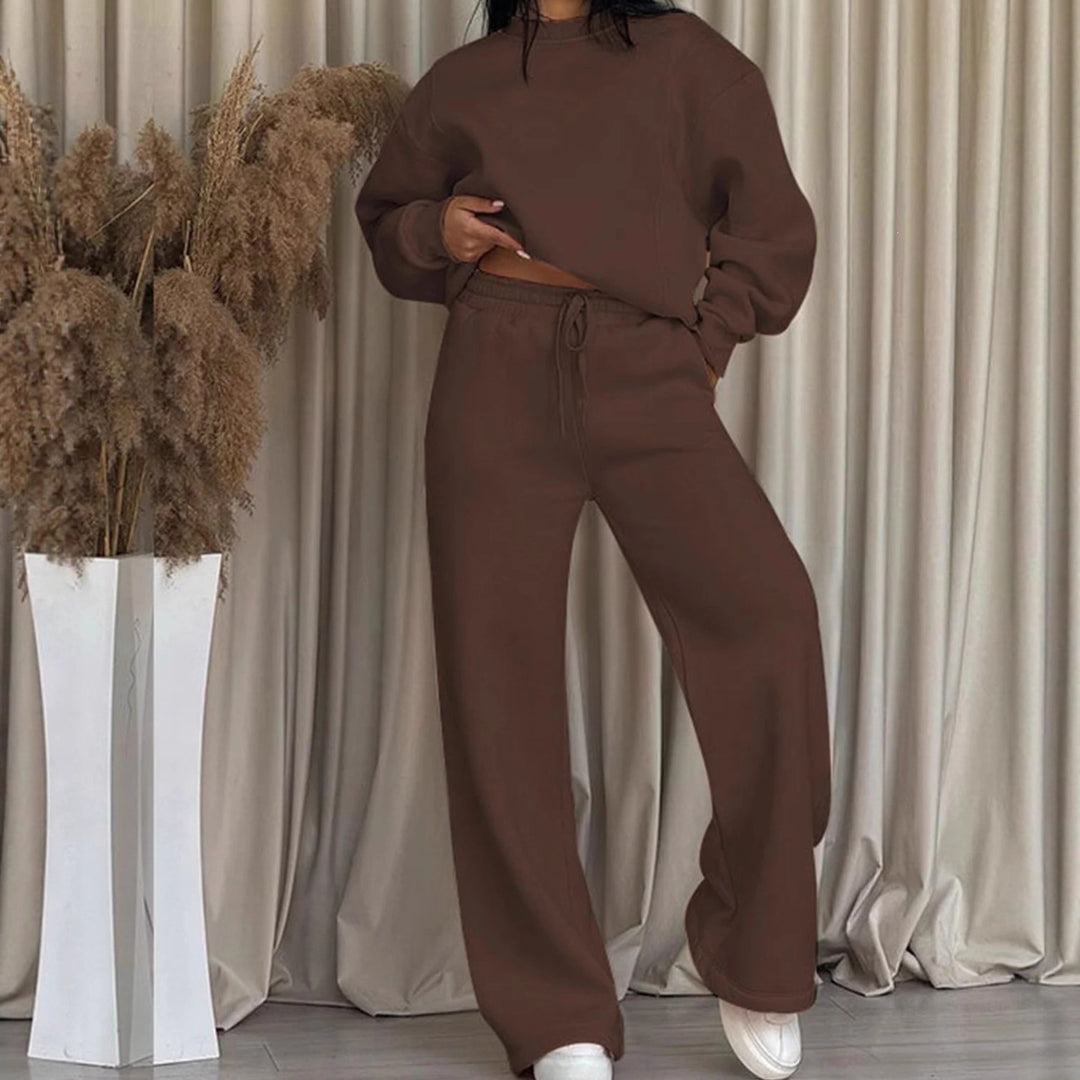 Damen nan lässiges Oversize Sweatshirt und weite Jogginghose Set Echo Archiv