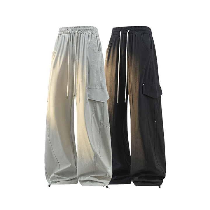 Damen Extraweite Cargo-Hose mit Tunnelzugbund, Klappentaschen und verstellbarem Beinabschluss Echo Archiv