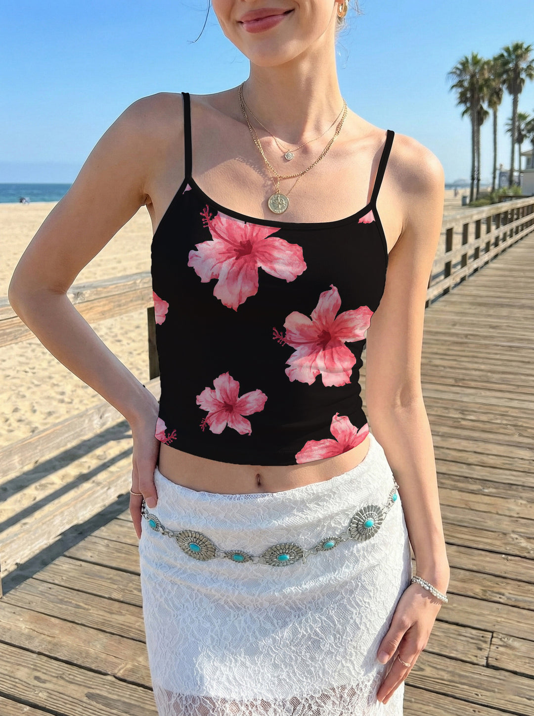 Damen Neckholder Top mit verspieltem Tiermotiv Echo Archiv