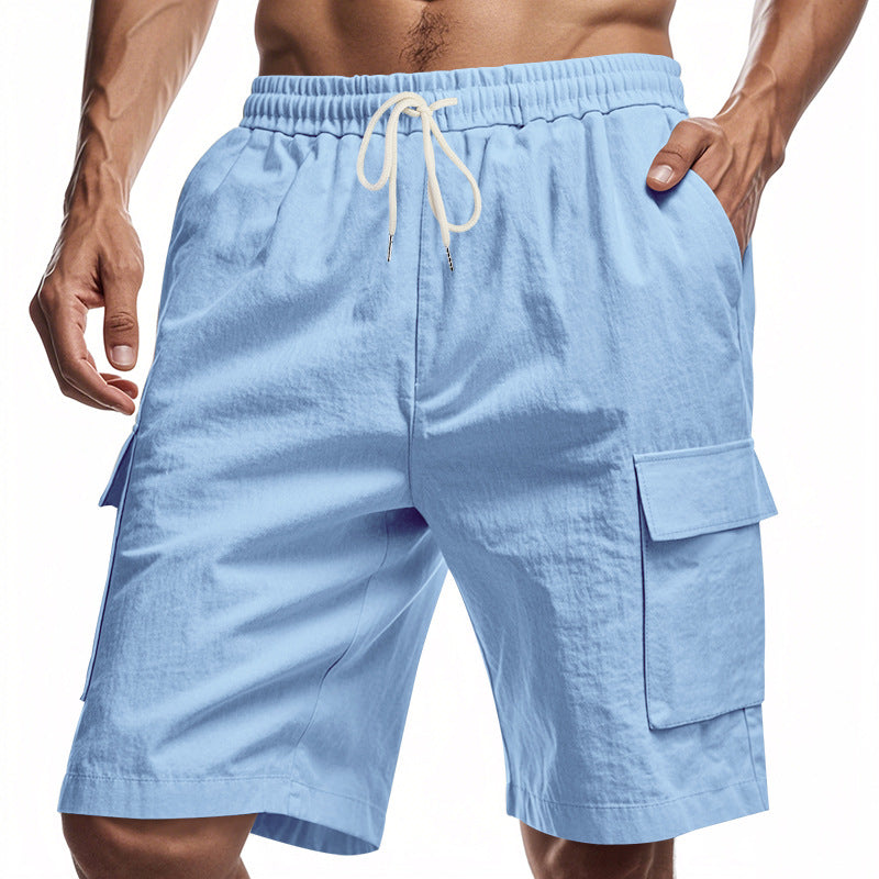 Herren Cargo-Shorts mit elastischem Bund und Funktionalen Taschen Echoarchiv