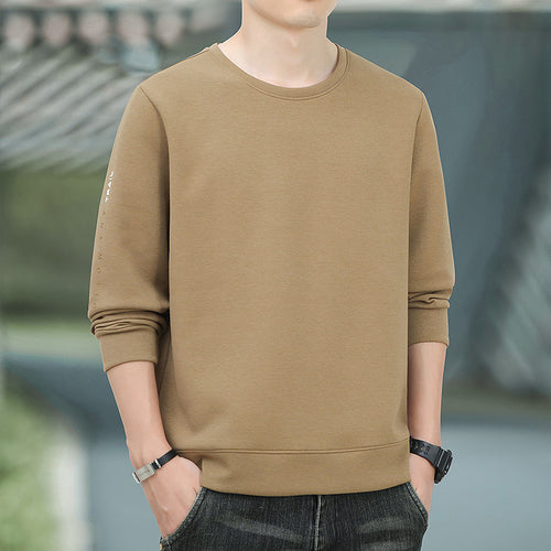 Herren Rundhals-Sweatshirt mit angerauter Innenseite und schmalem Saum Echo Archiv