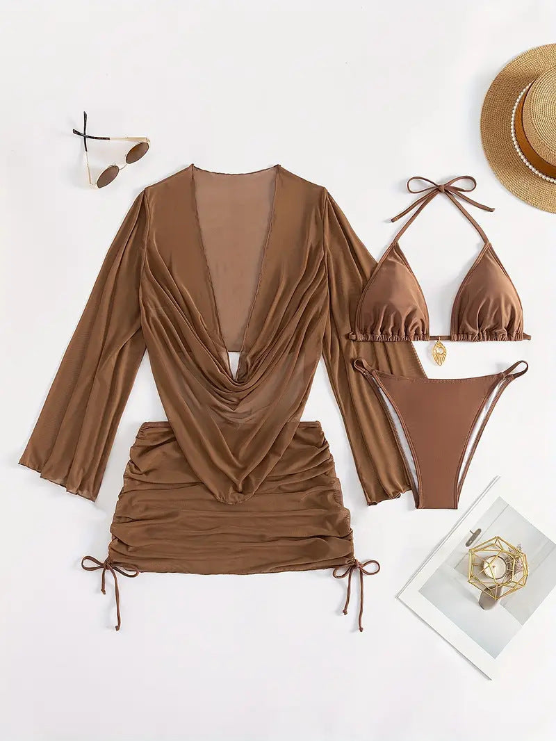 Damen Bikini-Set mit elegantem Wickeloberteil – Maréssa