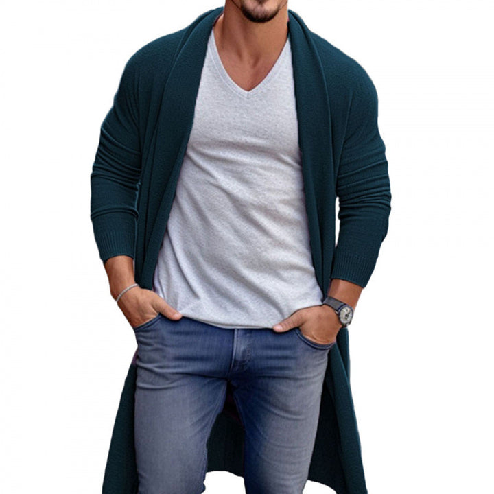 Herren lässiger Strickmode Cardigan mit offenem Schnitt Echoarchiv