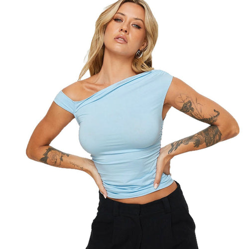 Damen asymmetrisches Oberteil mit schickem Wickeldesign Echo Archiv