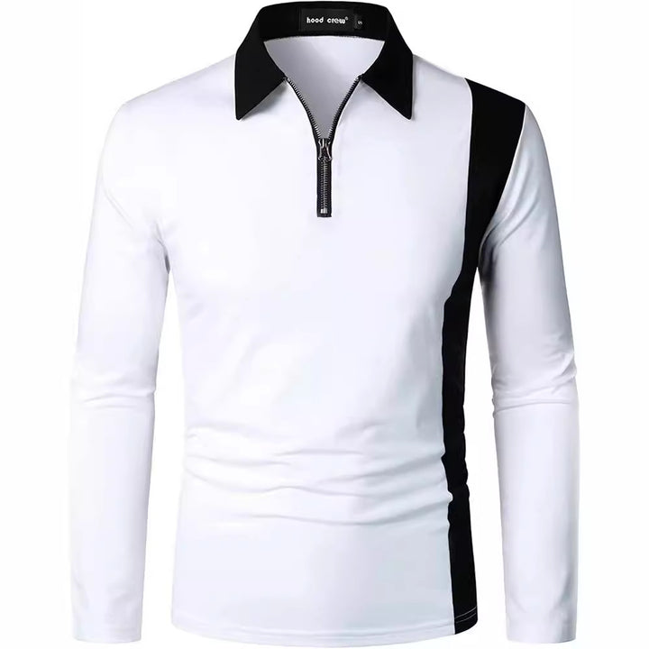 Herren Sportliches Poloshirt mit Reißverschluss Echoarchiv
