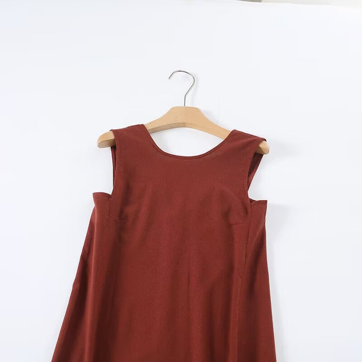 Damen Maxikleid mit elegantem V-Ausschnitt und fließendem Stoff Echo Archiv