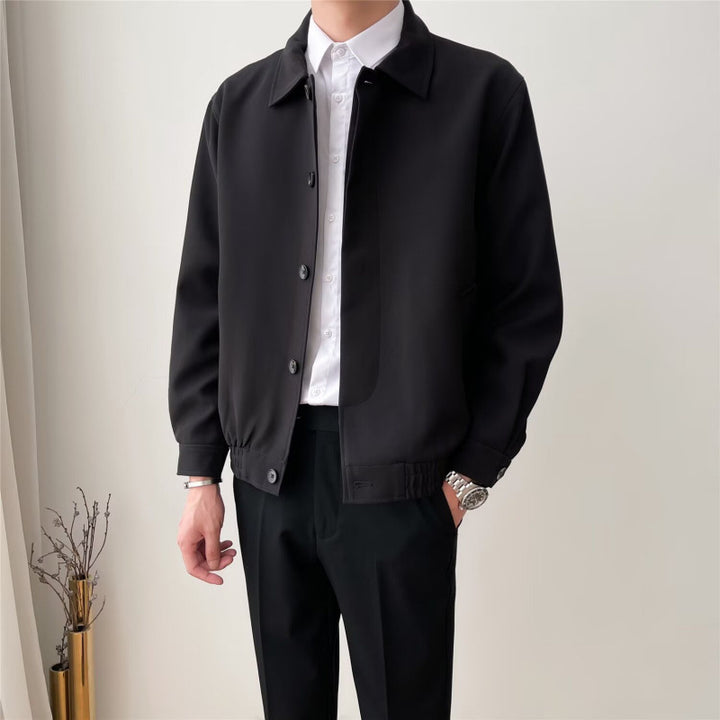 Herren Modische Jacke mit Druckknöpfen Echo Archiv