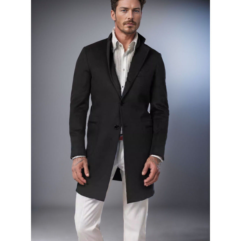Herren modischer und eleganter Slim-Fit Mantel Echoarchiv