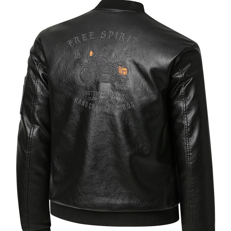 Herren Vintage Bikerjacke im Lederlook Echoarchiv
