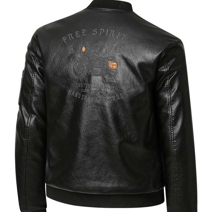 Herren Vintage Bikerjacke im Lederlook Echoarchiv