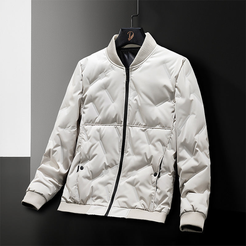Herren modische Bomberjacke mit wasserabweisendem Material und elastischen Bündchen Echoarchiv