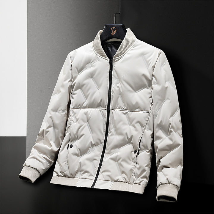 Herren modische Bomberjacke mit wasserabweisendem Material und elastischen Bündchen Echoarchiv