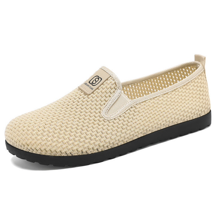 Damen nan atmungsaktiver gestrickter Slipper mit elastischem Einstieg und dämpfender EVA-Laufsohle Echo Archiv