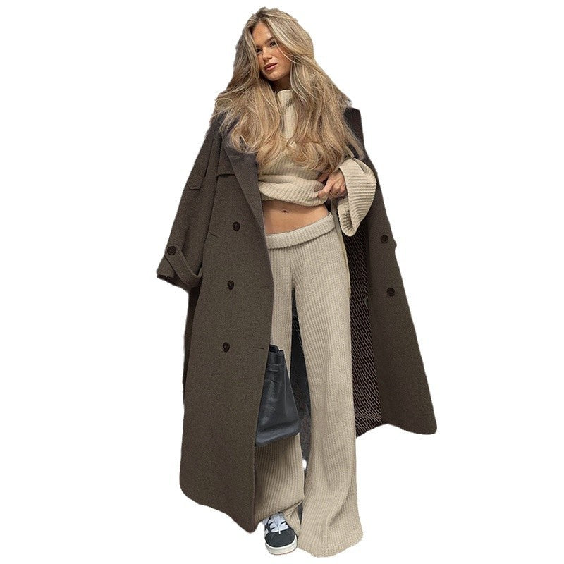 Damen Weite Ripp-Optik Flared-Hose Echo Archiv