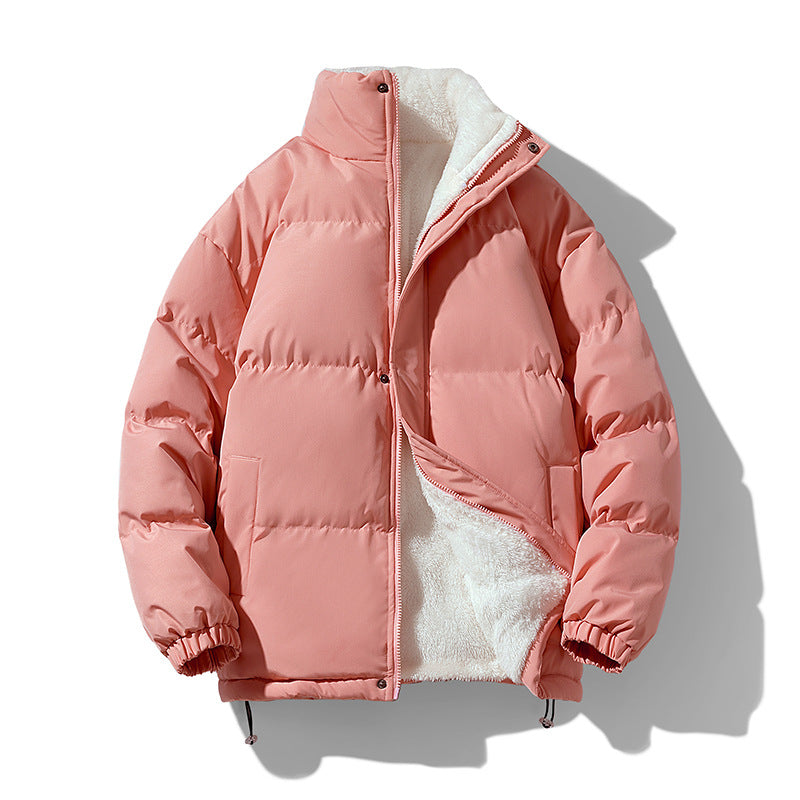 Herren kompakte Thermo-Puffer-Jacke mit weichem Teddy-Futter, hochstehendem Kragen und verstellbarem Kordelzug – Marzano