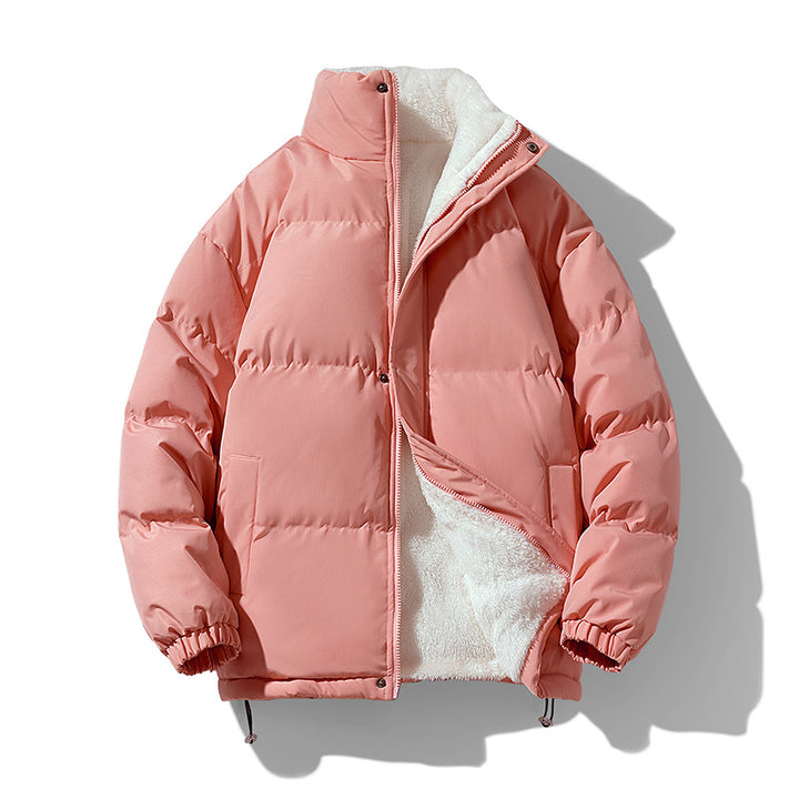 Herren kompakte Thermo-Puffer-Jacke mit weichem Teddy-Futter, hochstehendem Kragen und verstellbarem Kordelzug – Marzano