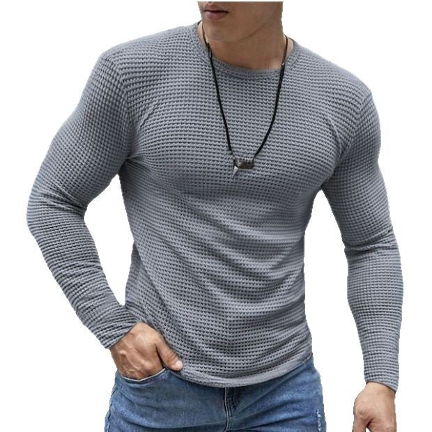 Herren Langarm Shirt mit Waffelstruktur Echoarchiv