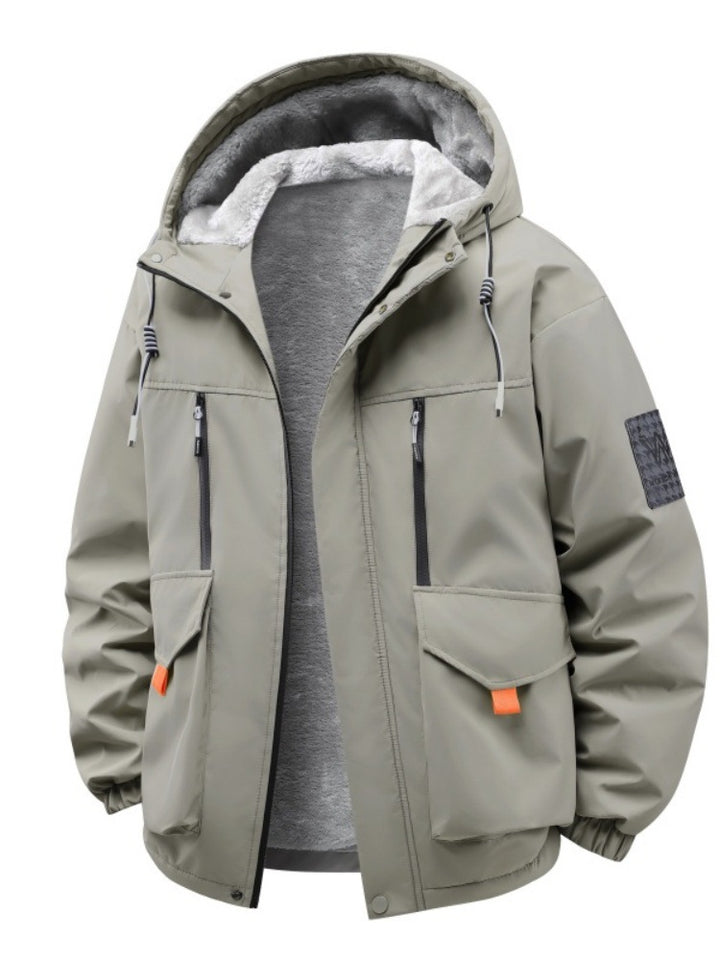 Herren Technische Outdoorjacke mit Teddyfutter, winddichter Außenschicht und Multifunktionstaschen Echo Archiv