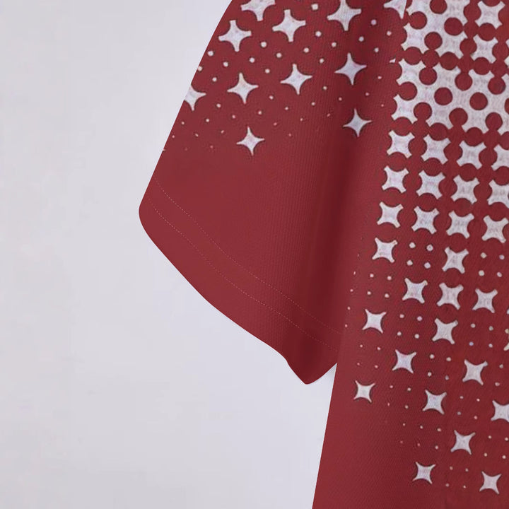 Herren Kurzarm Poloshirt mit innovativem Grafikdesign Echoarchiv