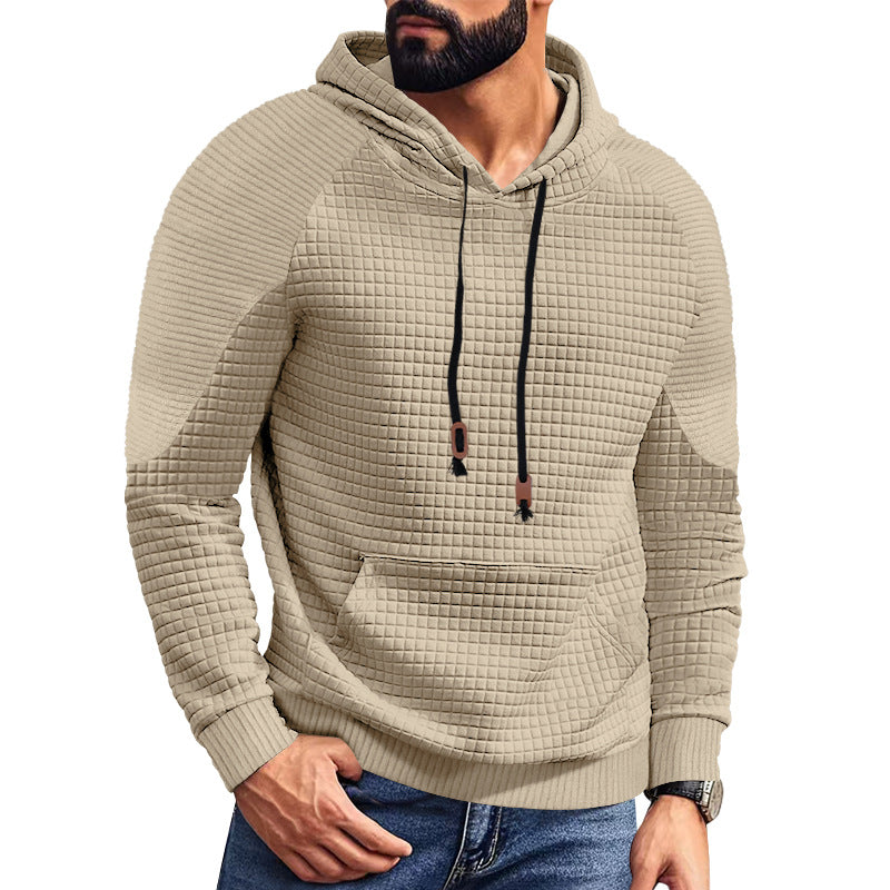 Herren strukturierter Kapuzenpullover mit praktischen Taschen und modischem Design Echoarchiv