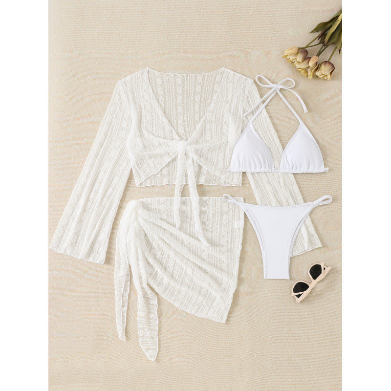 Damen Bikiniset mit luftiger Wickeljacke Echo Archiv