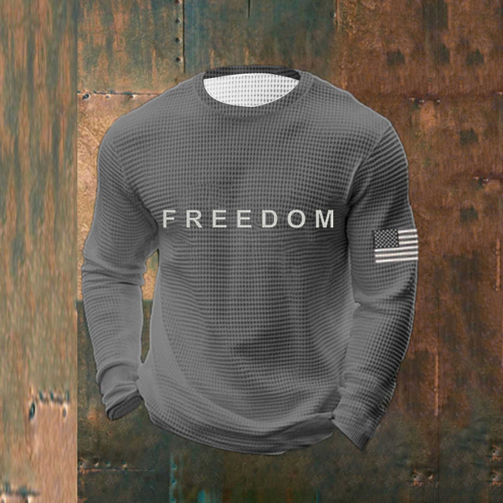 Herren Lässiger Sweatshirt mit Statement Print Echoarchiv