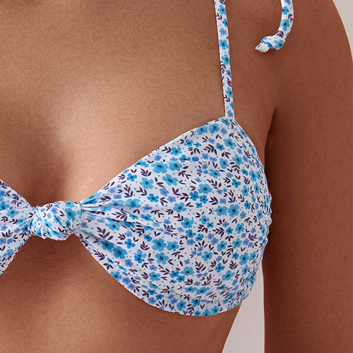 Damen Bikini-Set mit süßem Blumenmuster und verstellbaren Trägern Echo Archiv