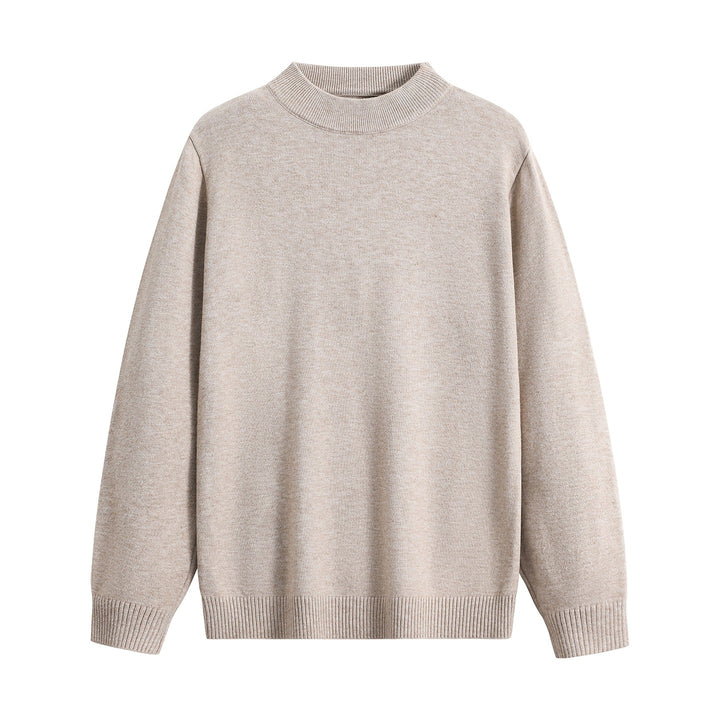 Unisex Oversize Rundhals-Pullover aus schwerer Baumwollmischung mit gerippten Bündchen Echoarchiv