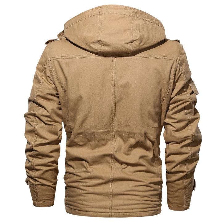 Herren stylischer Outdoor-Jacke mit multifunktionalen Taschen und wärmendem Innenfutter Echoarchiv