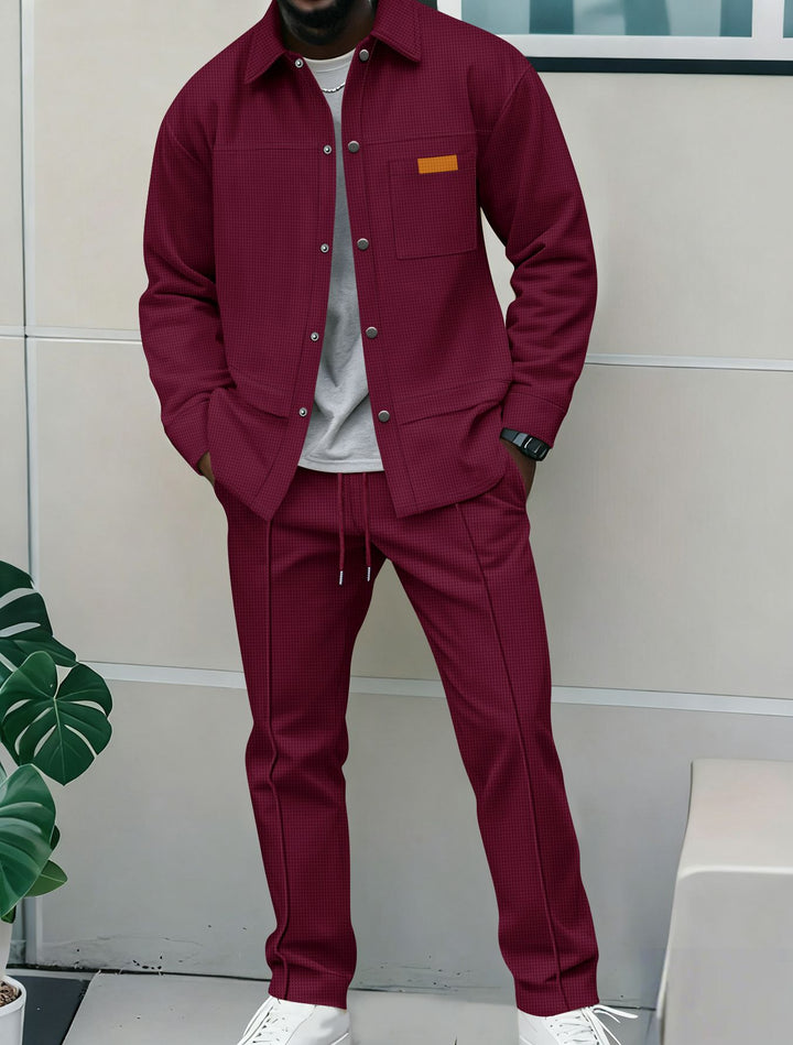 Herren bequeme und stilvolle Freizeitjacke mit passenden Jogginghosen Echoarchiv