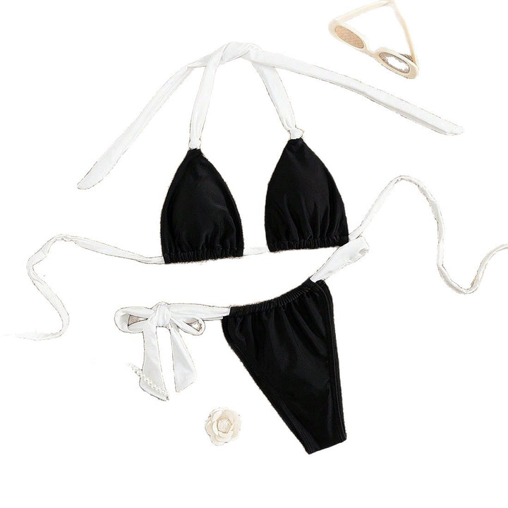 Damen Triangel-Bikini mit verstellbaren Trägern und femininem Bindedetail Echo Archiv