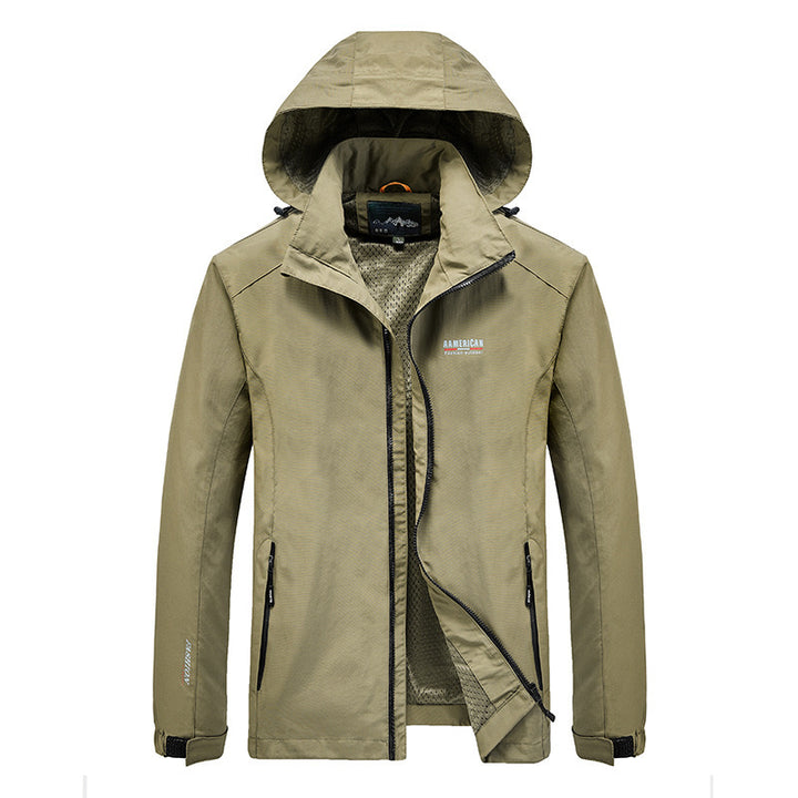 Herren leichte Regenjacke Echo Archiv