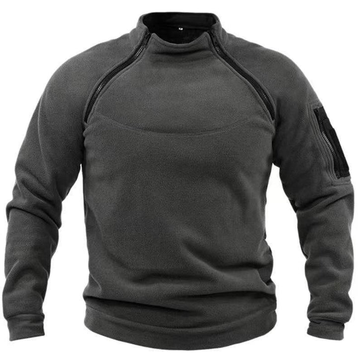 Herren Utility-Sweatshirt mit Schulter-Reißverschlüssen und Ärmeltasche Echo Archiv