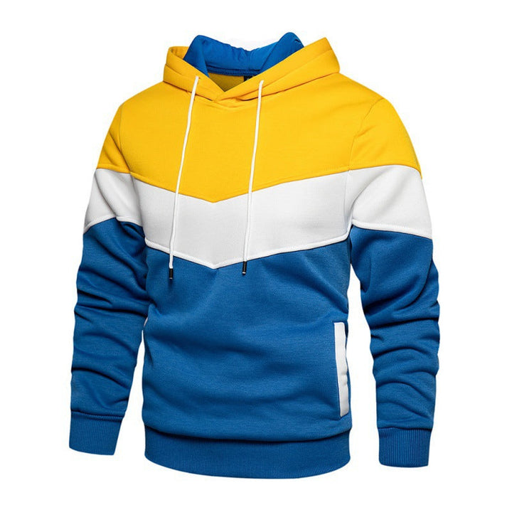 Herren Sportlicher Kapuzenpullover mit Echoarchivrnem Farbblockdesign und atmungsaktiven Eigenschaften Echoarchiv