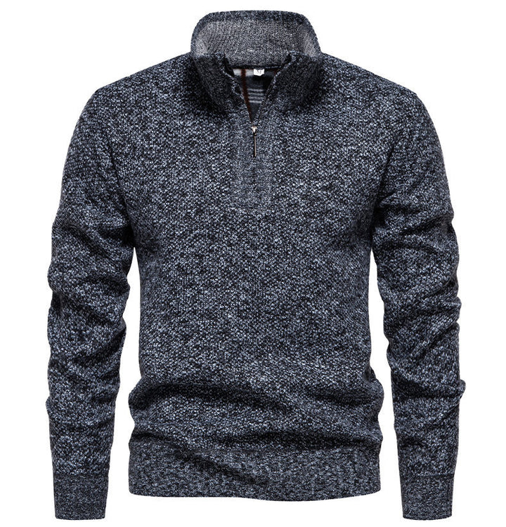 Herren Zip-Pullover mit strukturiertem Design Echoarchiv