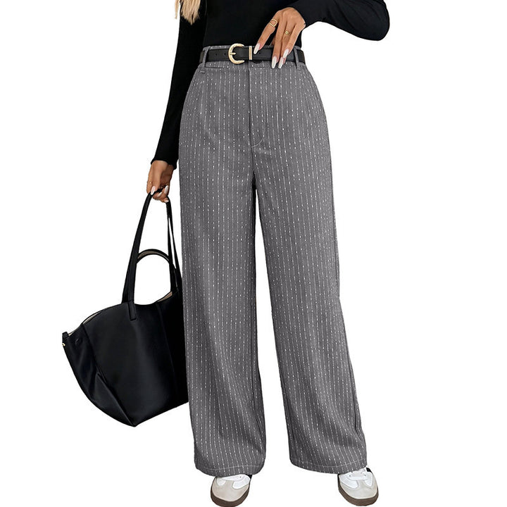 Damen Hochtaillierte Stoffhose mit Nadelstreifen Echo Archiv