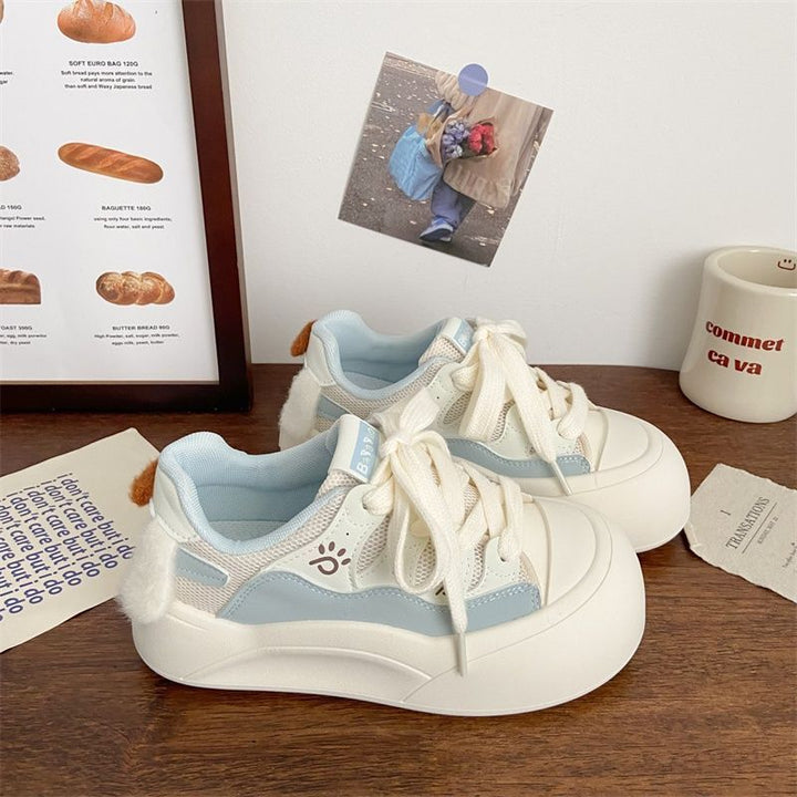 Damen Plattform-Sneaker mit verspielten Applikationen und bequemer Sohle Echo Archiv