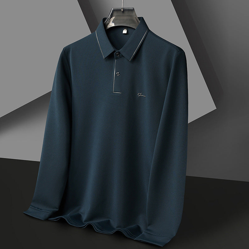 Herren Hochwertiges Langarm Poloshirt mit feuchtigkeitsregulierendem Stoff Echoarchiv