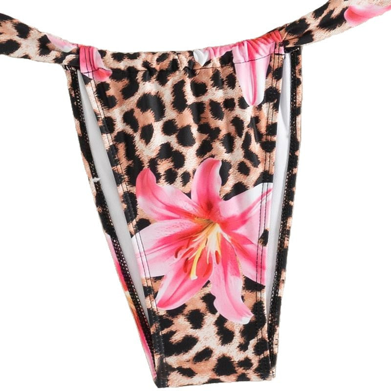 Damen Bikini-Set mit floralem Leopardenmuster Echo Archiv