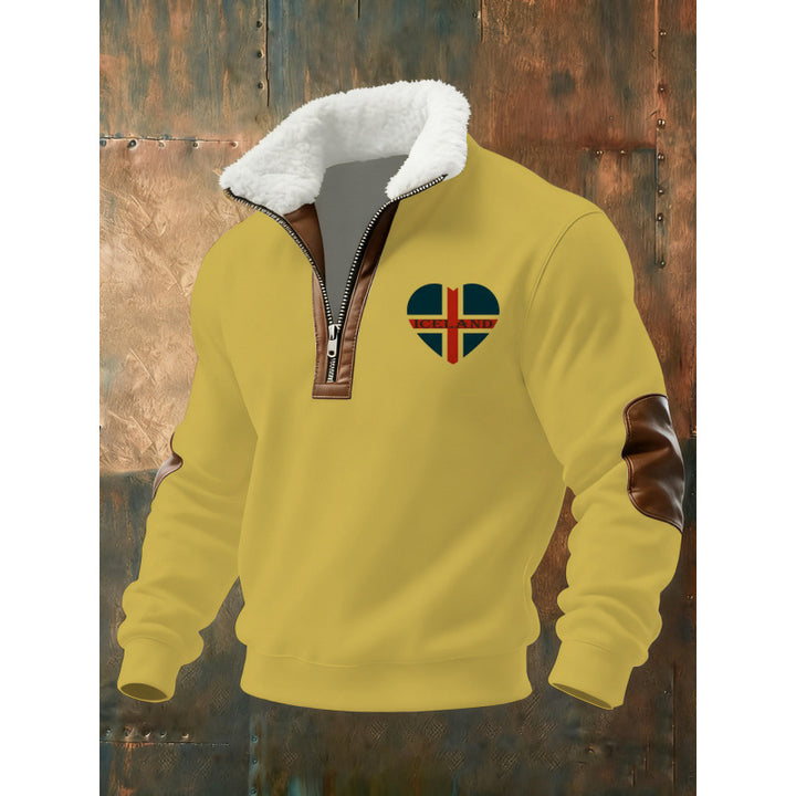 Herren Klassischer Kapuzenpullover mit Fleece-Detail Echoarchiv