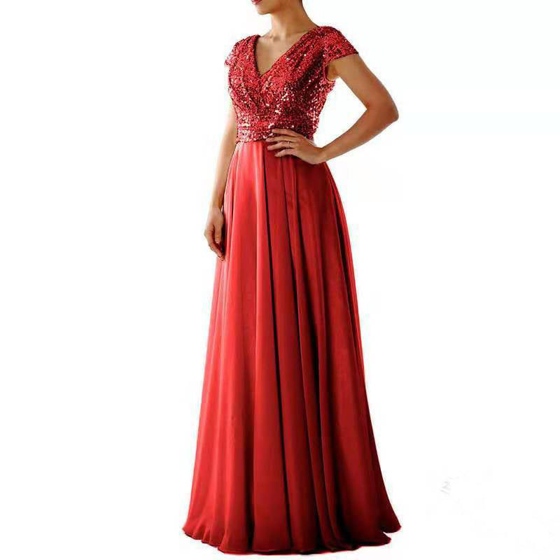 Damen Abendkleid mit funkelndem Oberteil Echoarchiv