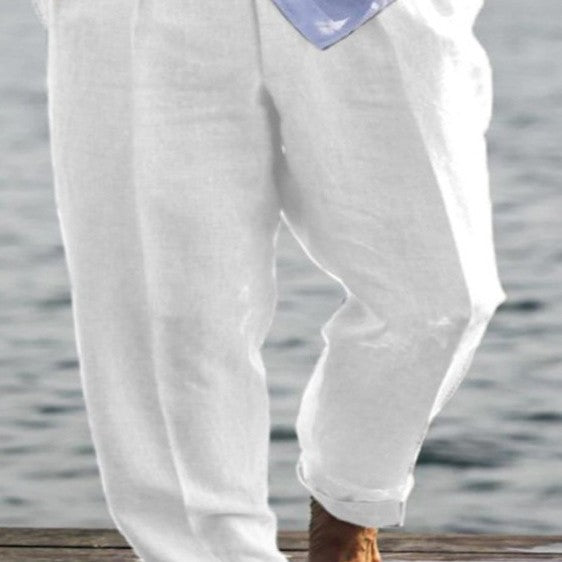 Herren Leichte Leinenhose mit lässigem Schnitt Echoarchiv