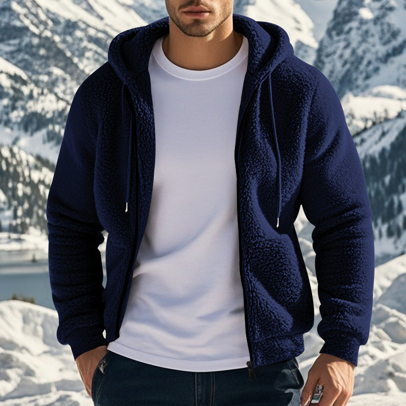 Herren Fleecejacke mit Kapuze Echoarchiv