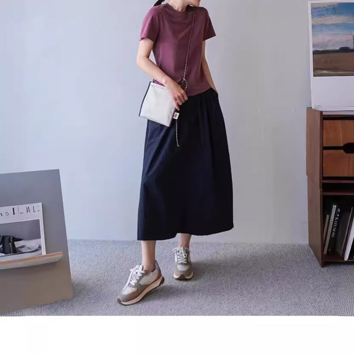 Damen Elegante und lässige Maxiskirt Echoarchiv