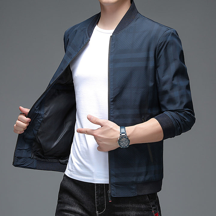 Herren sportliche Leichtjacke mit gestreiftem Design Echoarchiv