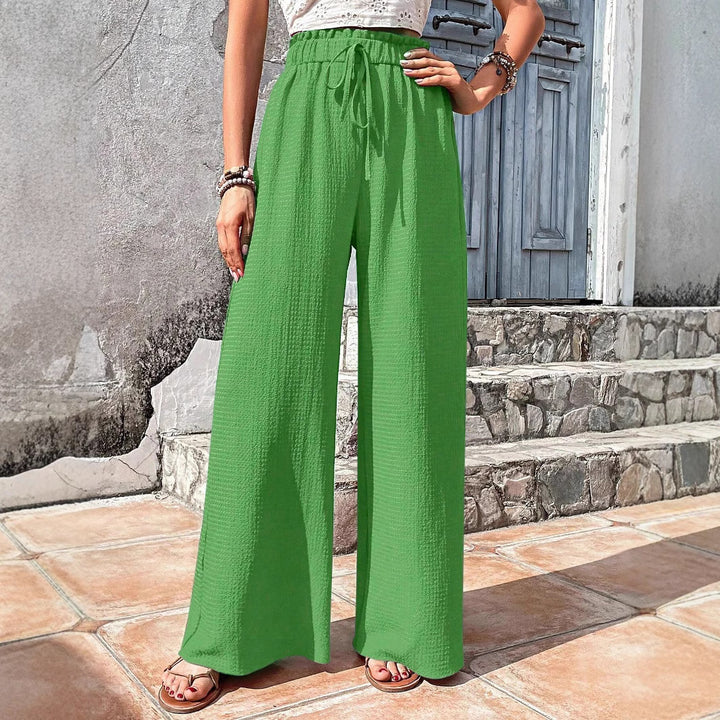 Damen Bequeme und elegante weit geschnittene Stoffhose Echo Archiv