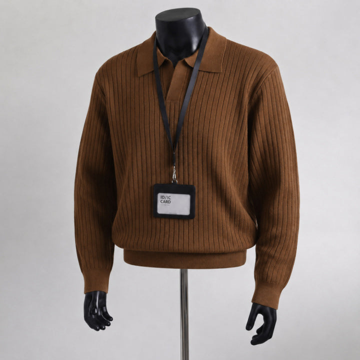 Herren Struktur Pullover Echo Archiv