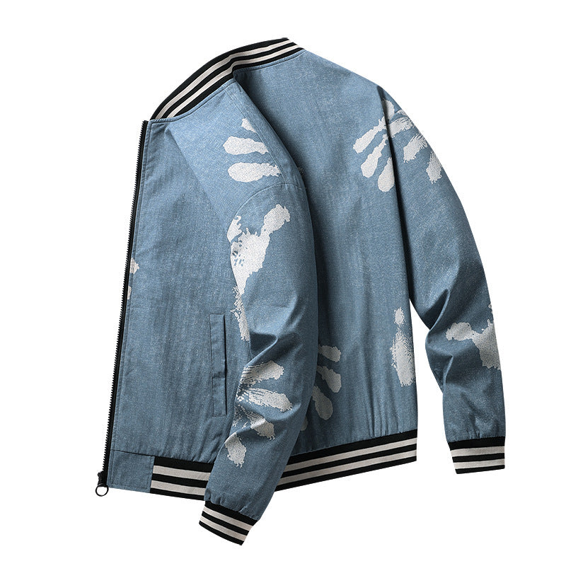 Herren Modische Bomberjacke Echo Archiv
