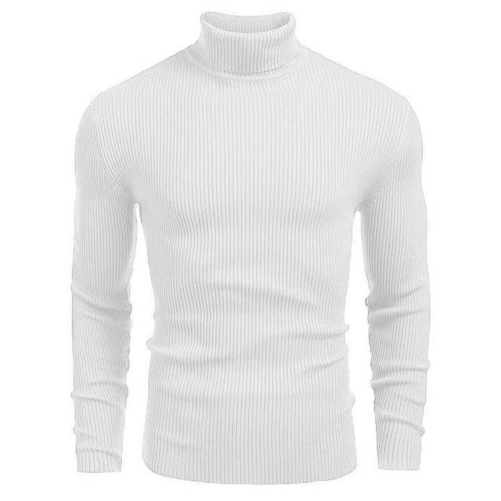 Herren Rollkragenpullover aus feiner Baumwolle mit strukturiertem Design – Norvane
