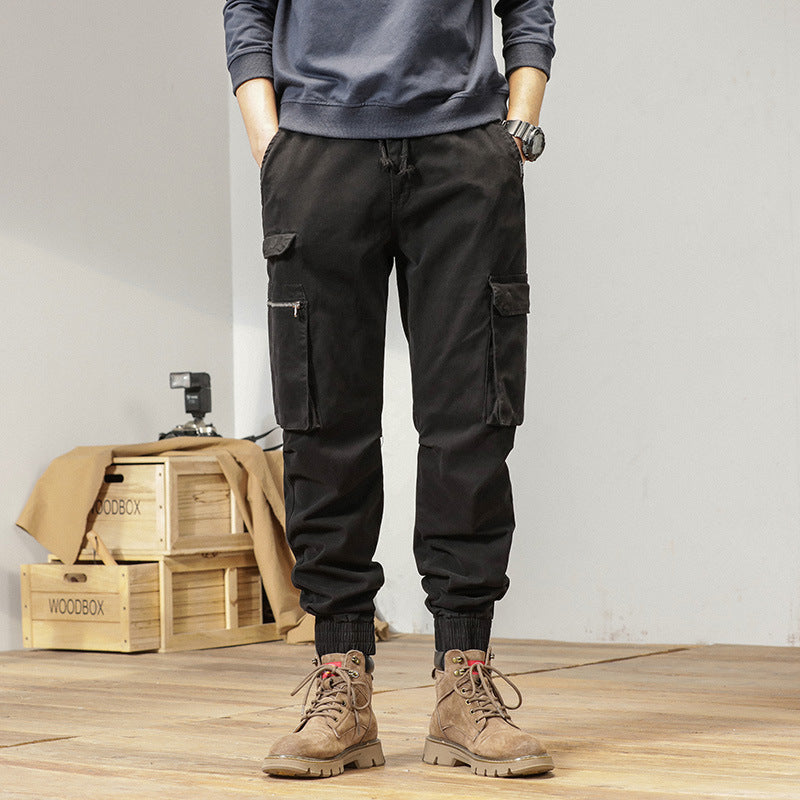 Herren Tapered-Cargo-Jogger aus robustem Canvas mit Utility-Taschen und Elastikbündchen Echo Archiv